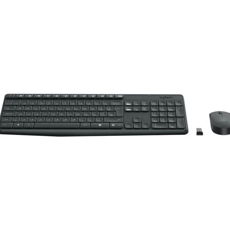 Combo Teclado/Ratón Logitech MK235 Gris