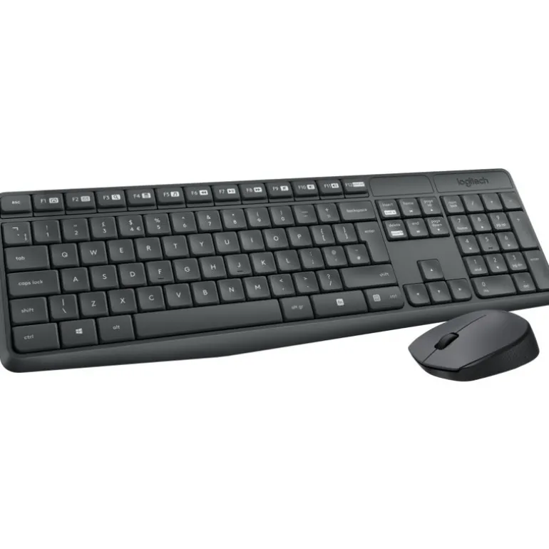 Combo Teclado/Ratón Logitech MK235 Gris