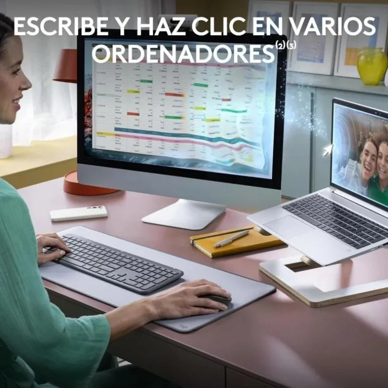 Combo Teclado/Ratón Logitech Signature Slim MK950 Negro