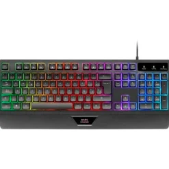 Combo Teclado/Ratón Mars Gaming MCP124 RGB Con Alfombrilla USB Negro