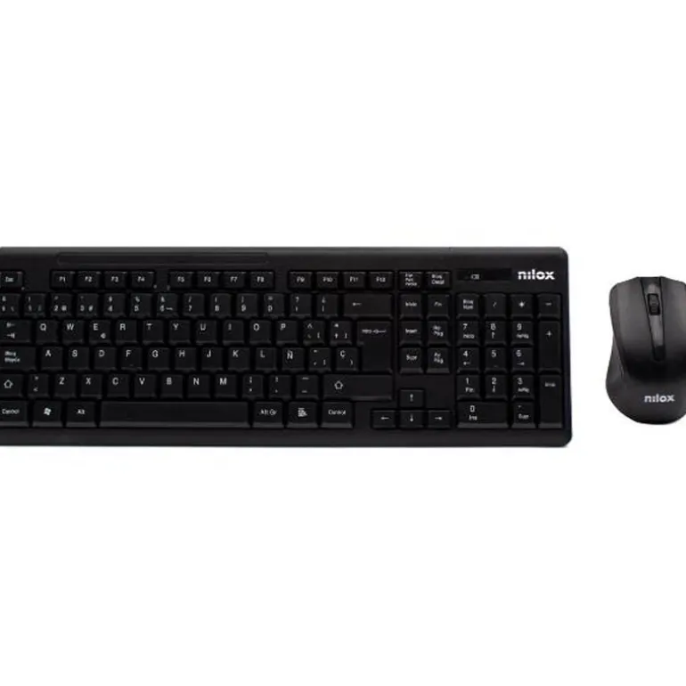 Combo Teclado/Ratón Nilox NXKMWE0001 Wireless 1000 Dpi Negro