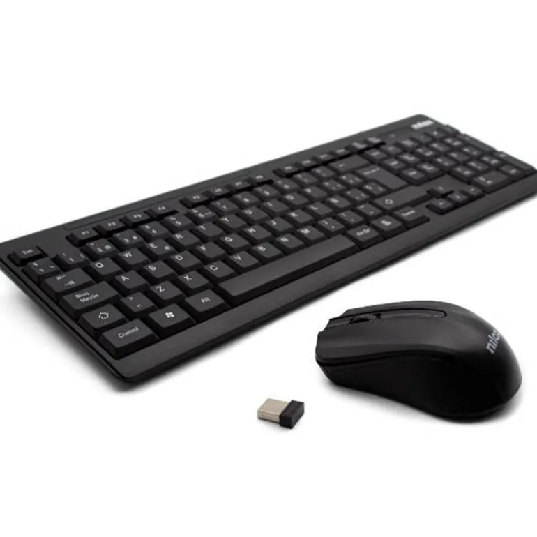 Combo Teclado/Ratón Nilox NXKMWE0001 Wireless 1000 Dpi Negro