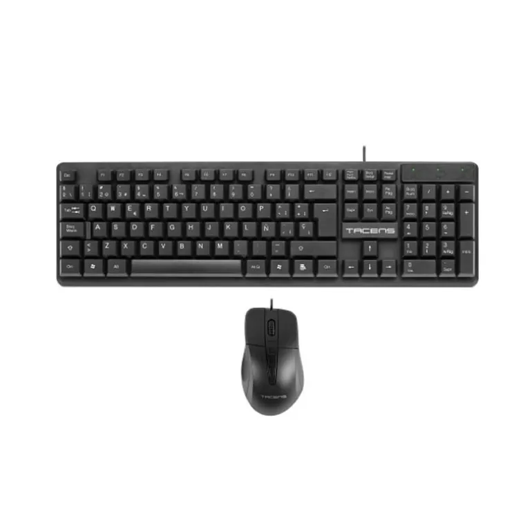 Combo Teclado/Ratón Tacens Anima ACP0ES ISO-ES Switch HUANO 1200 Dpi Negro