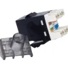 Conector RJ45 Phasak Keystone Dual UTP SD 3018 Cat.6 UTP Negro