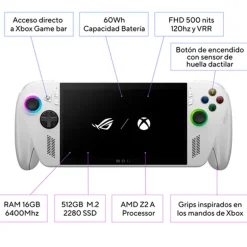 Consola Asus ROG Xbox Ally (2025) Ryzen Z2 A 16GB 512GB 7