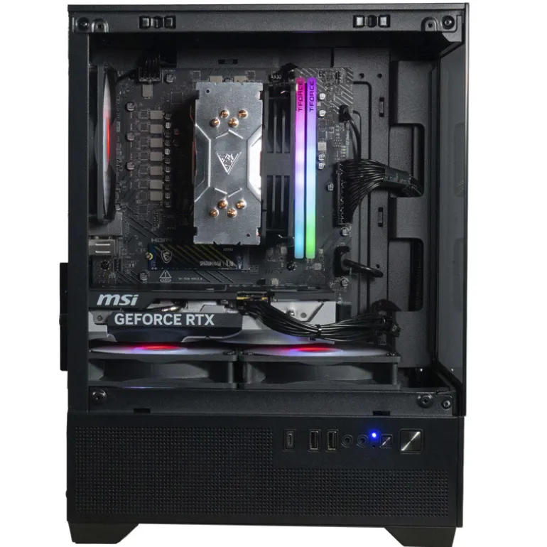 COOLPC RED XVII - Ryzen 5 7500F / GeForce RTX 5060 8GB / 16GB DDR5 6000Mhz / NVMe 1TB