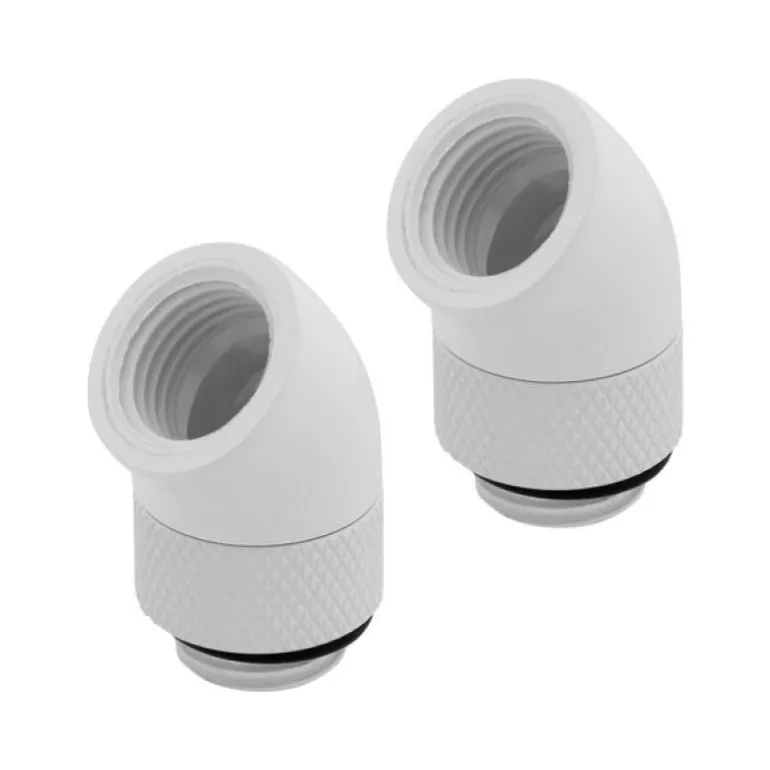 Corsair Hydro X Series 45° Rotary (Doble Pack) Blanco - Adaptador