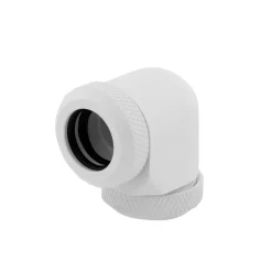Corsair Hydro X Series XF Hardline 90° 12mm OD (Doble Pack) Blanco - Racor
