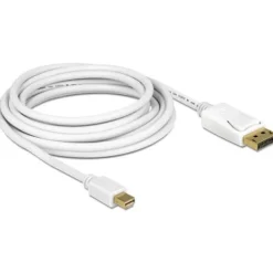 Delock Mini Displayport Macho>Disp. Macho 3m Blanco - Cable