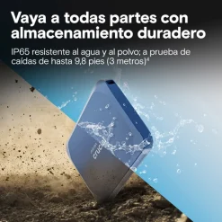 Disco Duro Externo Crucial X10 SSD 1TB USB 3.2 Gen2 2x2 Azul