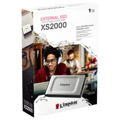 Disco Duro Externo Kingston XS2000 SDD 1TB USB 3.2 Plata