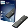 Disco Duro Externo Philips FM02SS030P 2TB USB 3.0 SSD Gris Espacio
