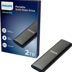 Disco Duro Externo Philips FM02SS030P 2TB USB 3.0 SSD Gris Espacio