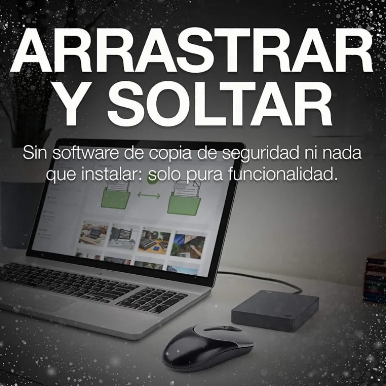 Disco Duro Externo Seagate Basic 1TB 2.5" USB 3.0 Negro