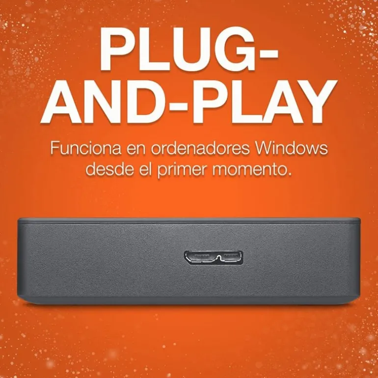 Disco Duro Externo Seagate Basic 1TB 2.5" USB 3.0 Negro