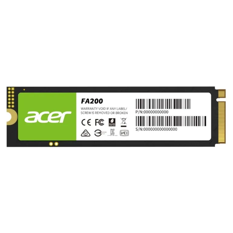 Disco Duro M.2 Acer FA200 1TB PCIe Gen4 x4 NVMe SSD