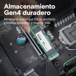 Disco Duro M.2 Crucial E100 480GB PCIe Gen4 x4 NVMe SSD