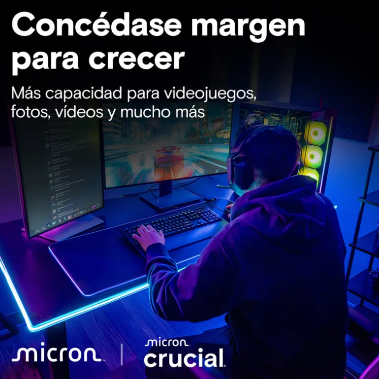 Disco Duro M.2 Crucial T710 2TB PCIe Gen5 x4 NVMe SSD