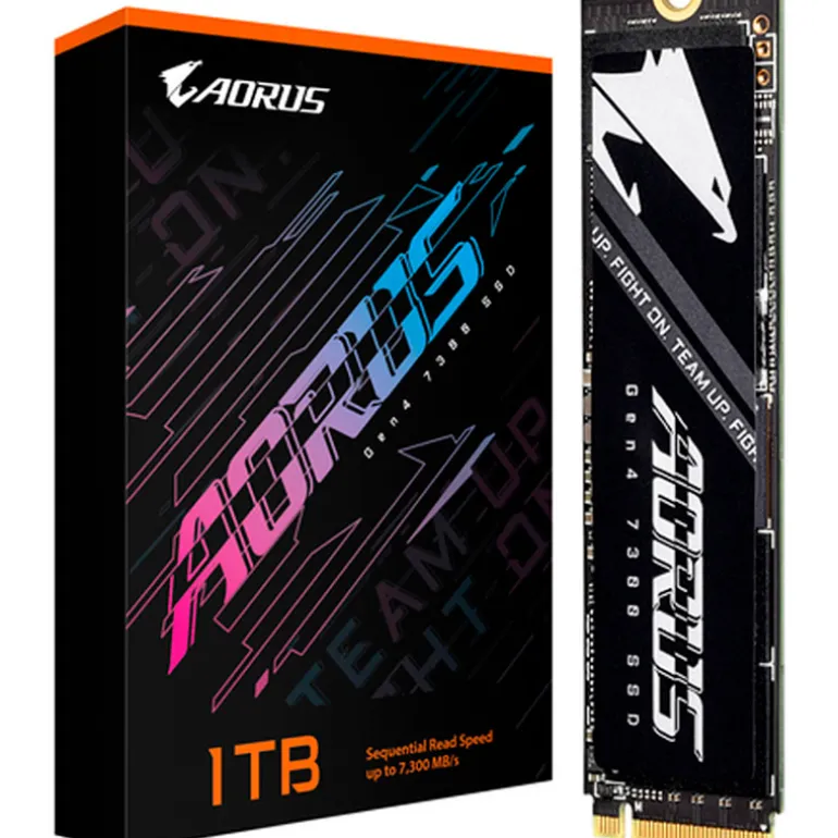 Disco Duro M.2 Gigabyte AORUS Gen4 7300 1TB PCIe Gen4 x4 NVMe SSD