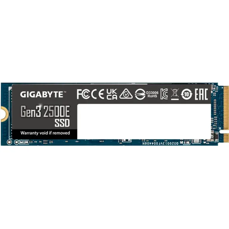 Disco Duro M.2 Gigabyte Gen3 2500E 500GB PCIe Gen3 x4 NVMe SSD