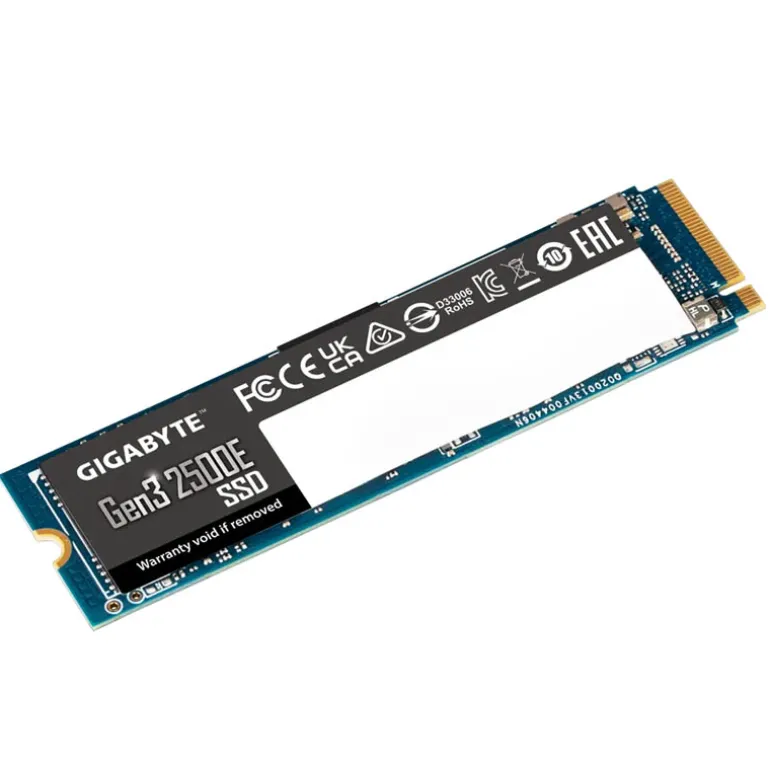 Disco Duro M.2 Gigabyte Gen3 2500E 500GB PCIe Gen3 x4 NVMe SSD