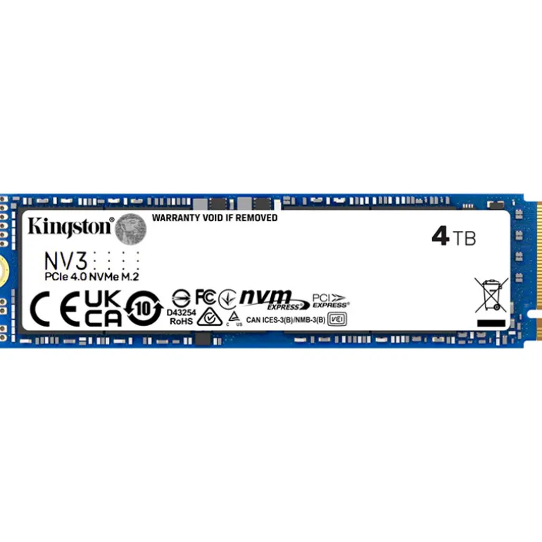 Disco Duro M.2 Kingston NV3 4TB PCIe Gen4 x4 NVMe SSD