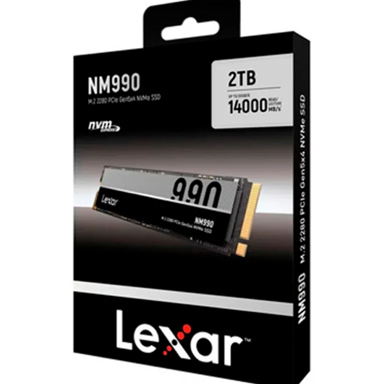 Disco Duro M.2 Lexar NM990 2TB PCIe Gen5 x4 NVMe SSD