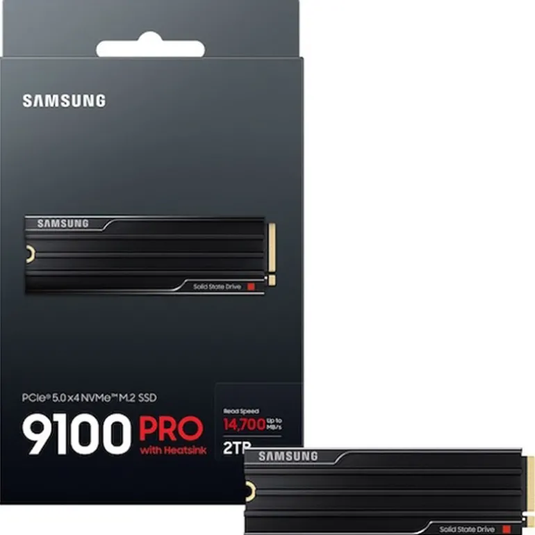 Disco Duro M.2 Samsung 9100 PRO HS 2TB PCIe Gen5 NVMe SSD