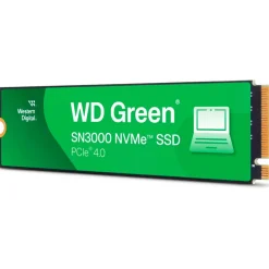Disco Duro M.2 Western Digital Green SN3000 1TB PCIe Gen4 x4 NVMe SSD