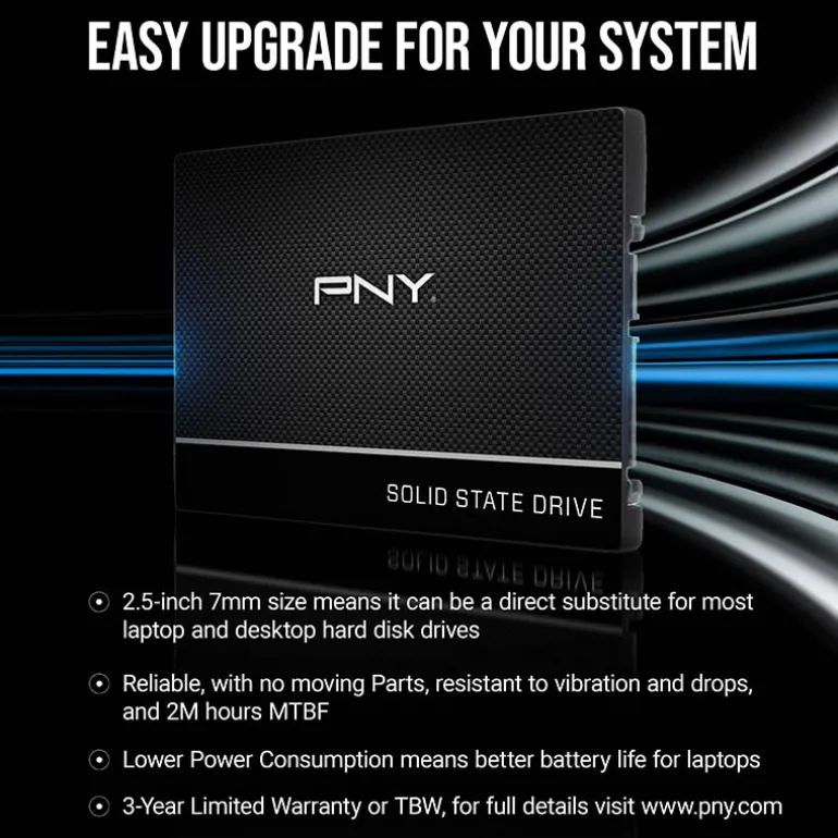 Disco Duro SSD PNY SSD CS900 2TB 2.5" SATA3