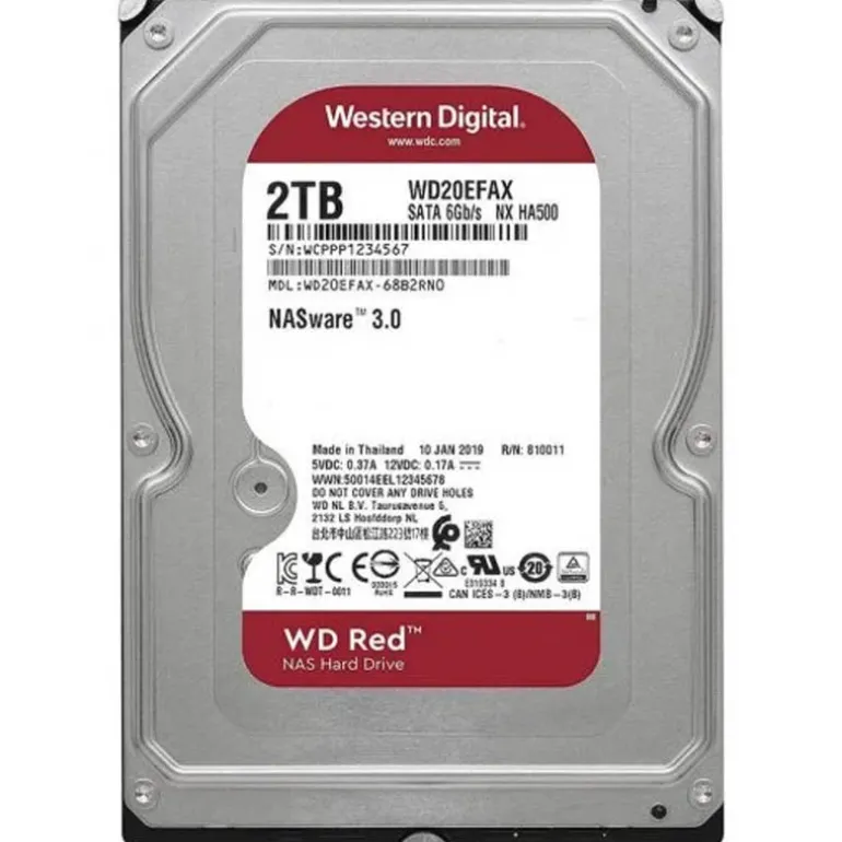 Disco Duro Western Digital Red Plus NAS 2TB 3.5" SATA3