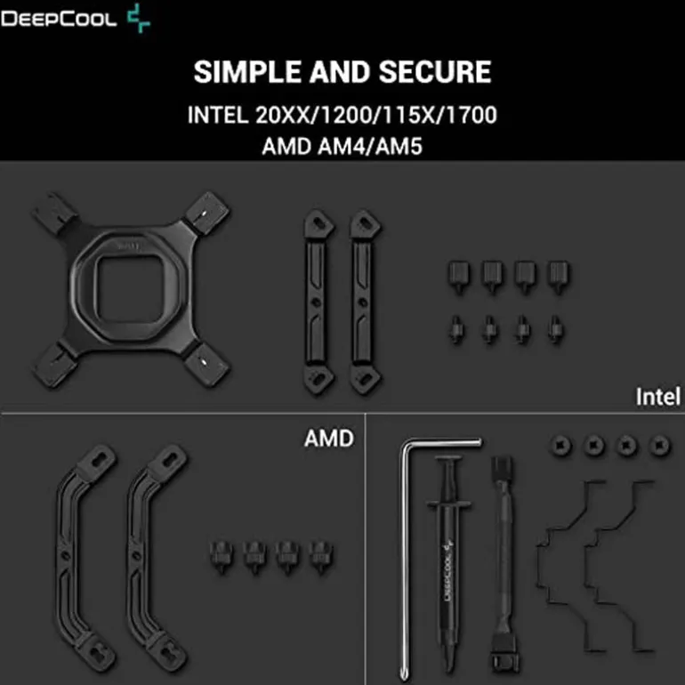 Disipador CPU DeepCool AK500 Zero Dark Negro
