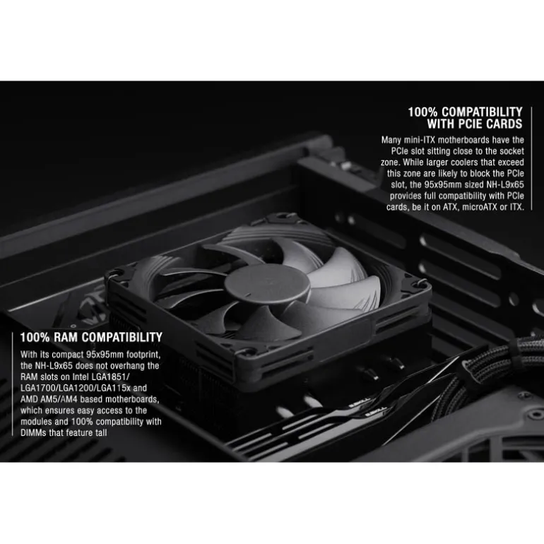 Disipador CPU Noctua NH-L9x65 chromax.black