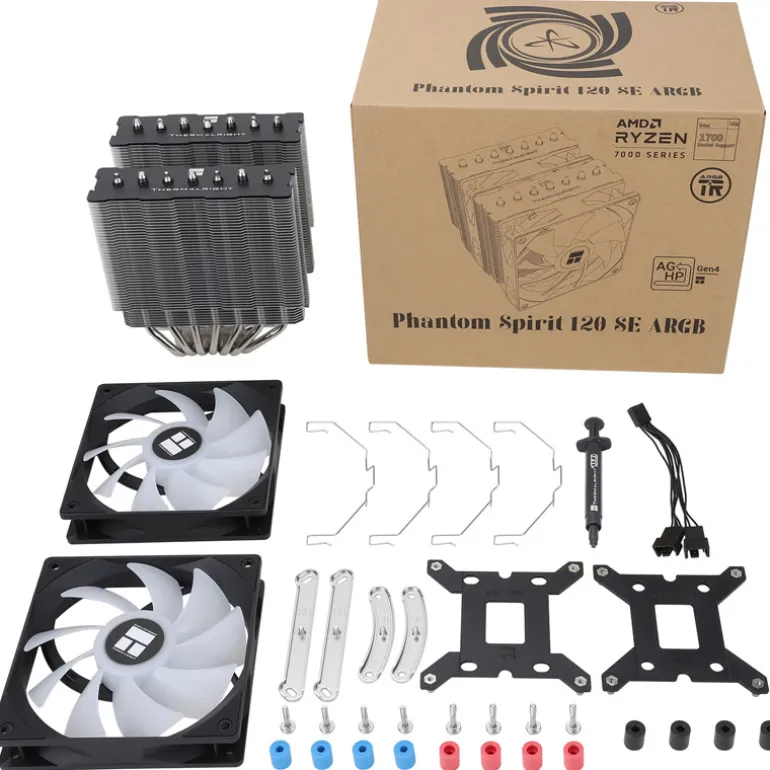 Disipador CPU ThermalRight Phantom Spirit 120 SE ARGB Negro