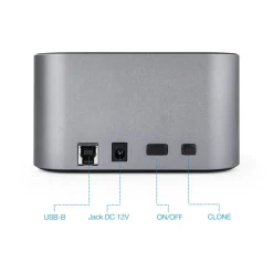 Dock TooQ TQDS-805G Para HDD SSD Gris