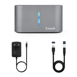 Dock TooQ TQDS-805G Para HDD SSD Gris