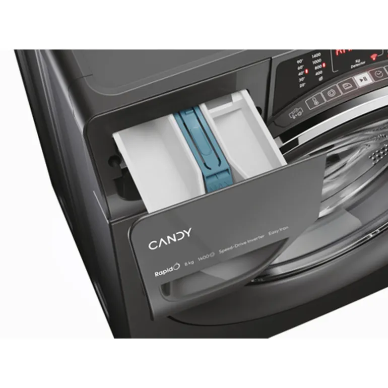 Electrodomésticos Candy Rapidó RO1484DWMCRT/1-S Lavadora Carga Frontal 9Kg A Antracita