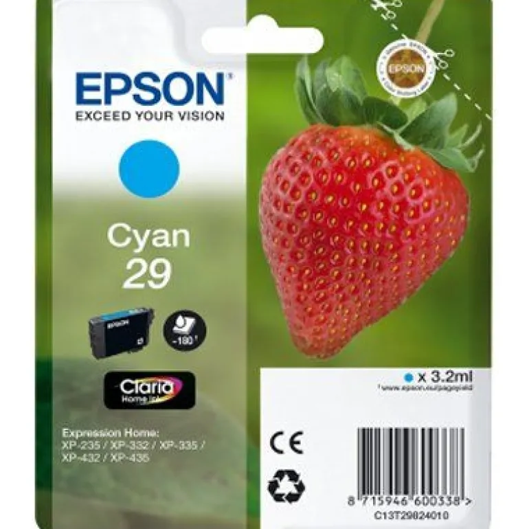 Epson T2982 XP235/332/432 Cian - Cartucho