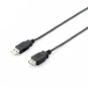 Equip Alargador USB Macho / USB 2.0 Hembra 1.8m Negro - Cable USB