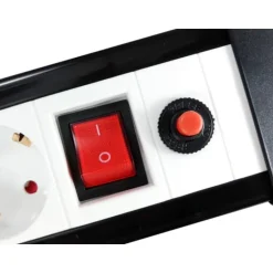 Equip Base Múltiple 4 Salidas 1.5m Botón Encendido Negro / Blanco - Regleta