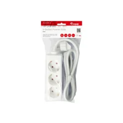 Equip Base Múltiple 3 Salidas 1.5m Blanco - Regleta