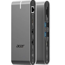 Estación Acoplamiento Acer Type C Universal Docking Station 15 En 1 x HDMI 4K@60Hz Plata