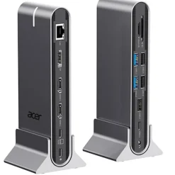 Estación Acoplamiento Acer Type C Universal Docking Station 15 En 1 x HDMI 4K@60Hz Plata