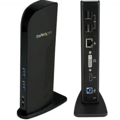 Estación Acoplamiento Universal USB 3.0 Video HDMI DVI Doble c/ Audio Ethernet