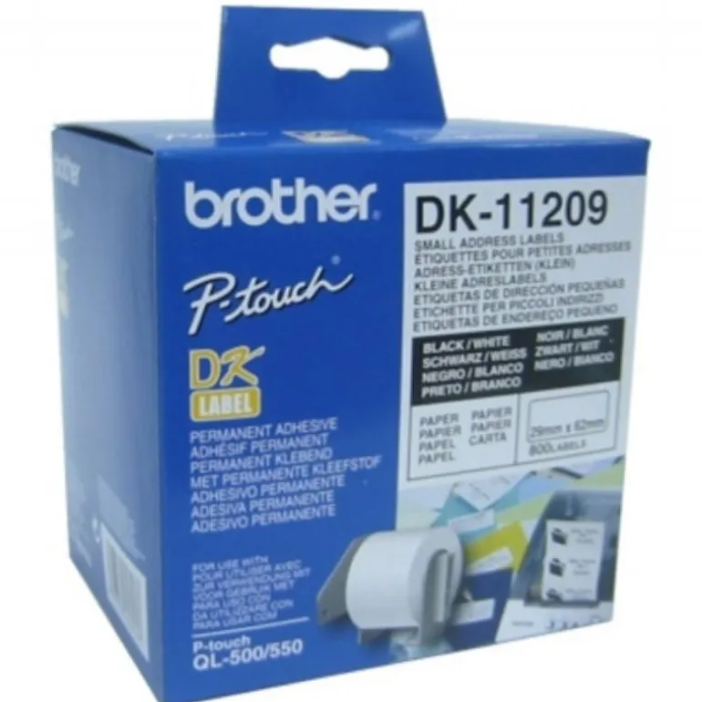 Etiquetas BROTHER Direcciones 62x29 Blancas