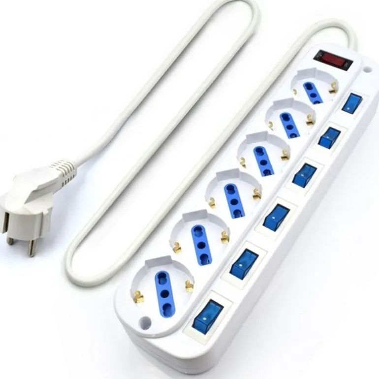 Ewent EW3932-3M 6 Salidas AC Blanco - Regleta