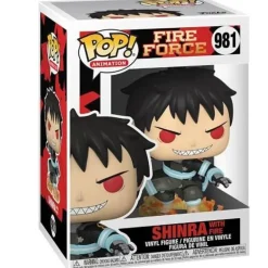 Figura Funko Pop Animacion Fire Force Shinra Con Fuego