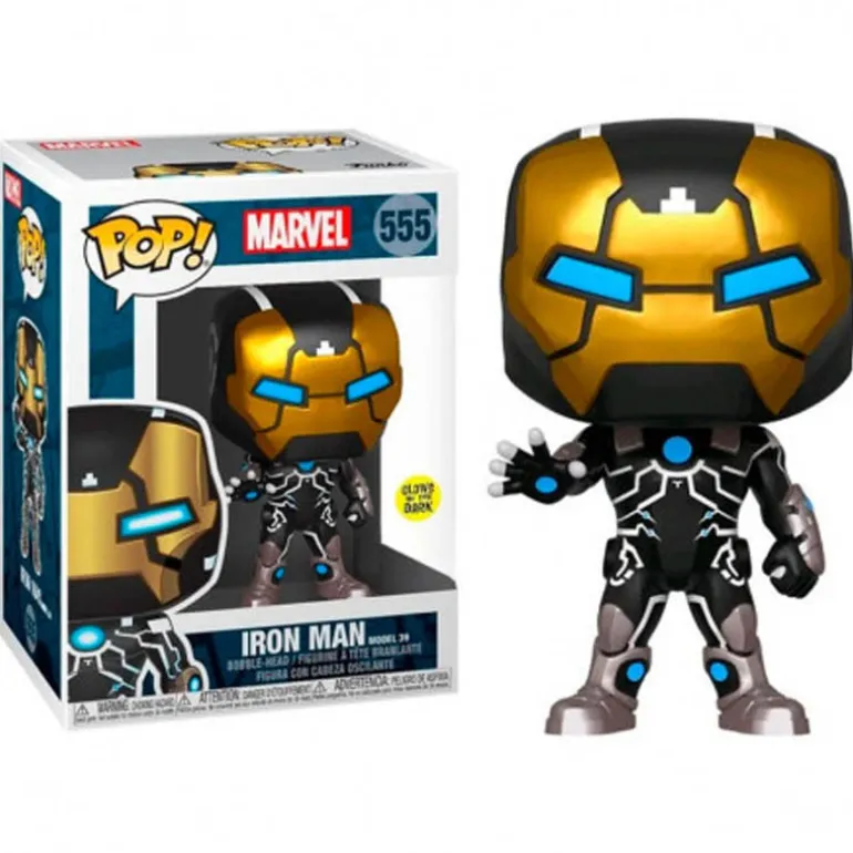 Figura Funko Pop Marvel 80th Iron Man Brillo En La Oscuridad