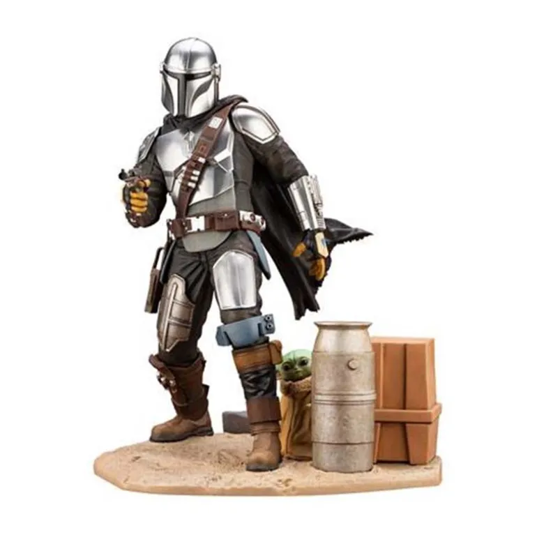 Figura Kotobukiya Star Wars The Mandalorian Mandaloriano y Grogu