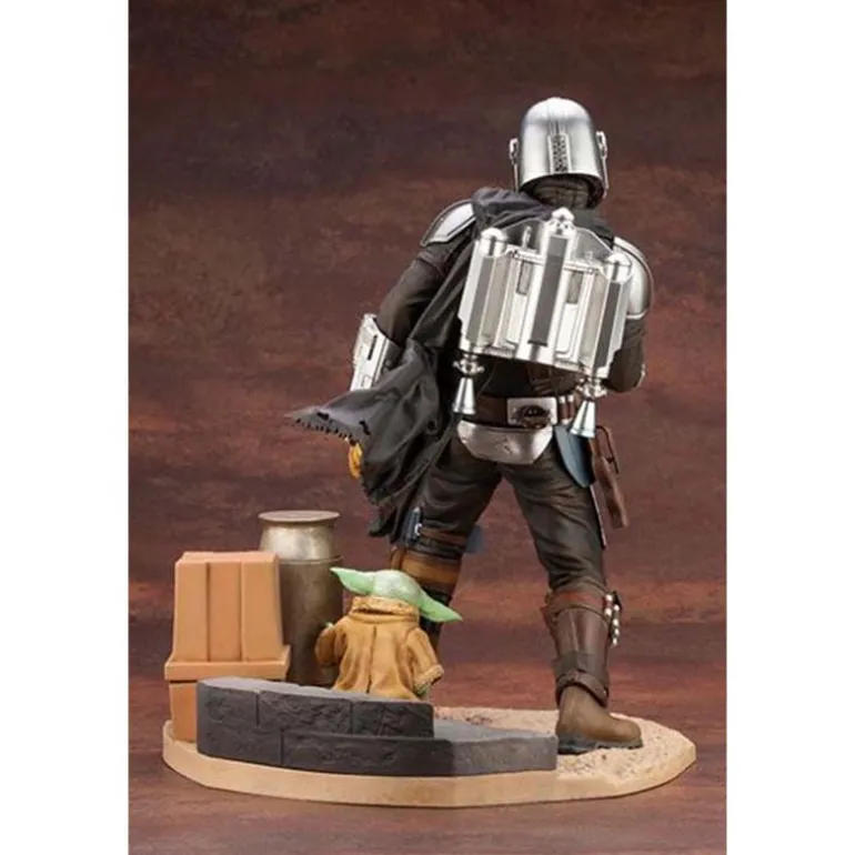 Figura Kotobukiya Star Wars The Mandalorian Mandaloriano y Grogu